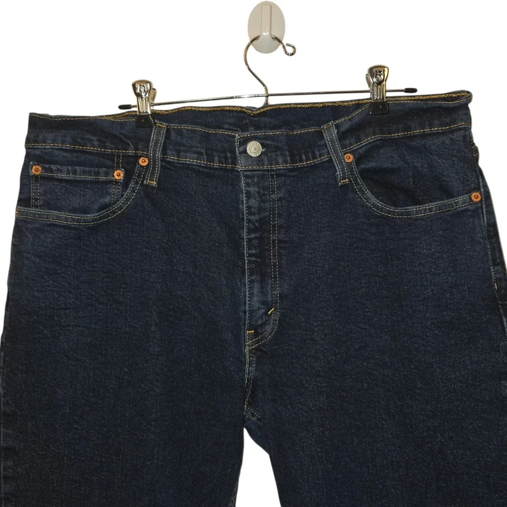 Men's Blue Jeans 38x30 Levi's 514 Regular Fit Straight Leg Blue Levi's Flex - Picture 4 of 8